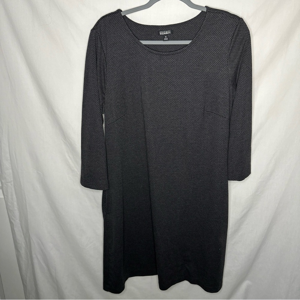 Nicole Miller Black Long Sleeve Dress